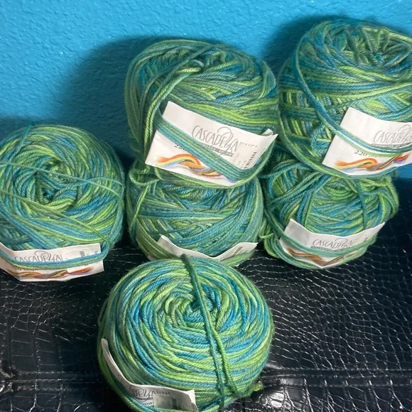 6X NWT Cascade Yarns 220 Superwash Paint 100% Superwash Wool Color 9770 Lot 5165 - Picture 2 of 9